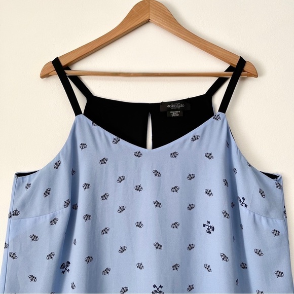 Michel Studio Reversible Novelty Tank Top Size 14 - Picture 2 of 10